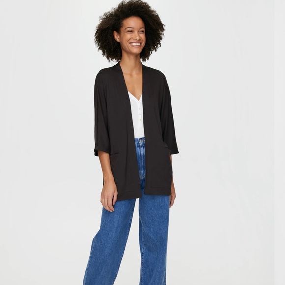 Aritzia Wilfred Free Zlata Black Cardigan Size Small - Picture 1 of 6